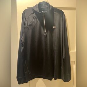 Russell Athletic Men’s 1/4 Zip Pullover Dri Power Black XL